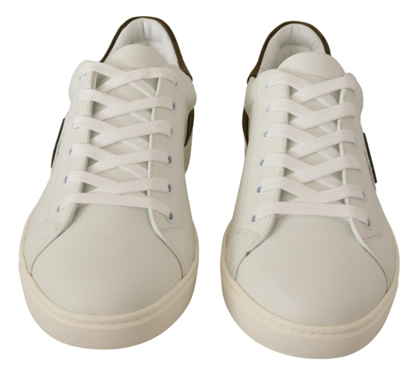 Dolce & Gabbana Chic White Leather Sneakers for Men