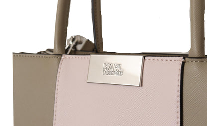 Karl Lagerfeld Elegant Sage Green Tote Shoulder Bag