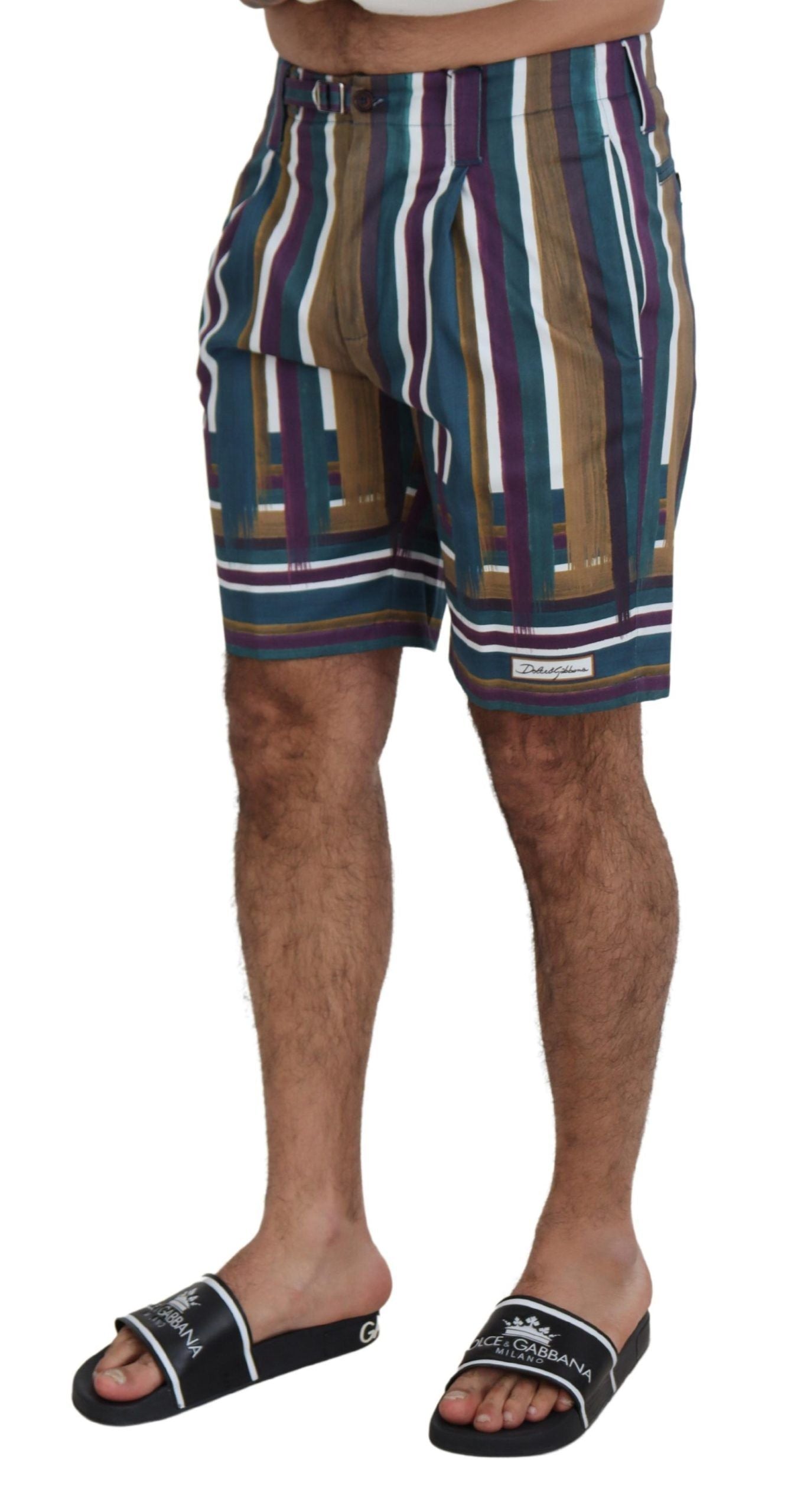 Dolce & Gabbana Chic Multicolor Chino Shorts - Regular Fit