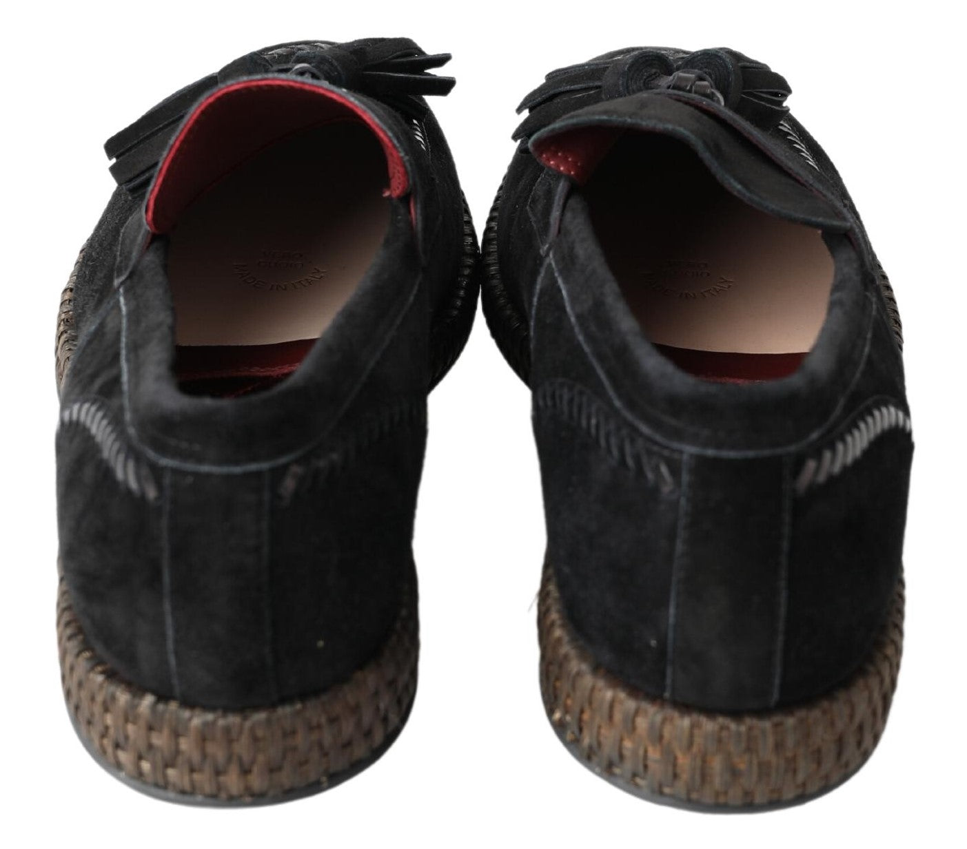 Dolce & Gabbana Elegant Black Suede Espadrilles Sneakers