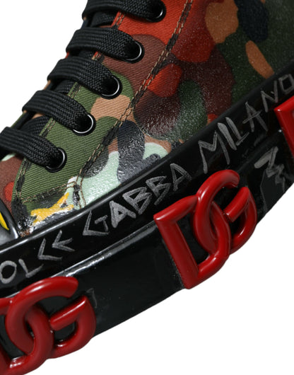 Dolce & Gabbana Multicolor High-Top Sneakers with Luxe Appeal