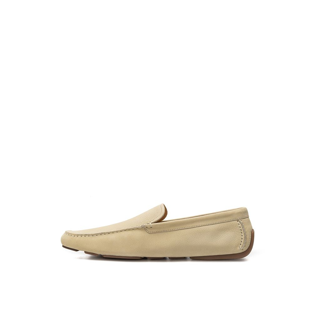 Bally Beige Leather Loafer