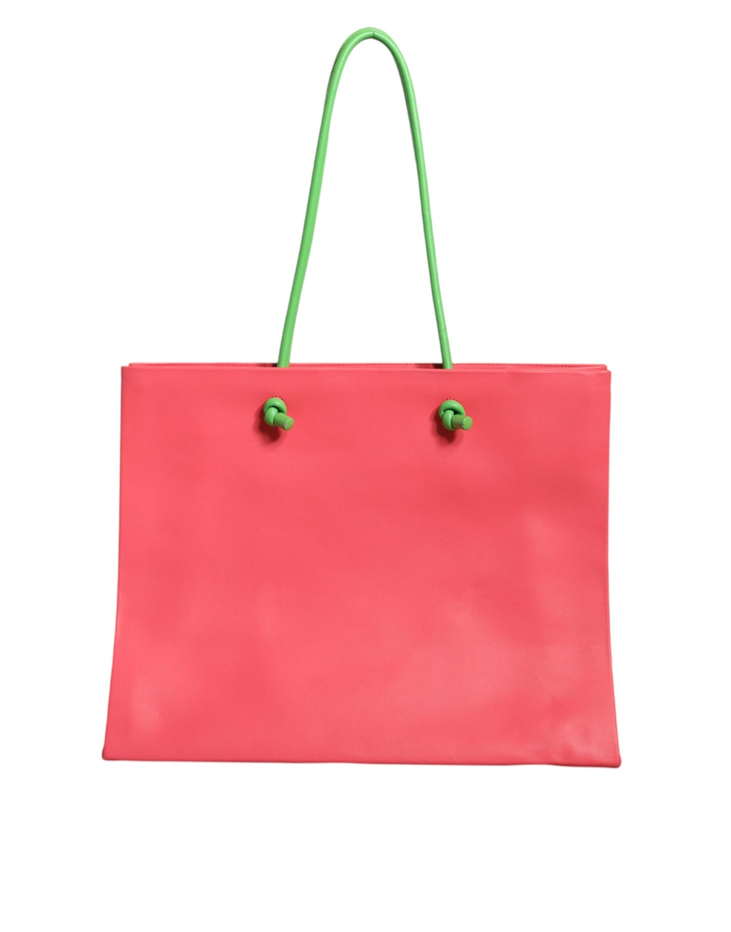 Alberta Ferretti Pink Leather Weekend Wednesday Shopping Tote Bag