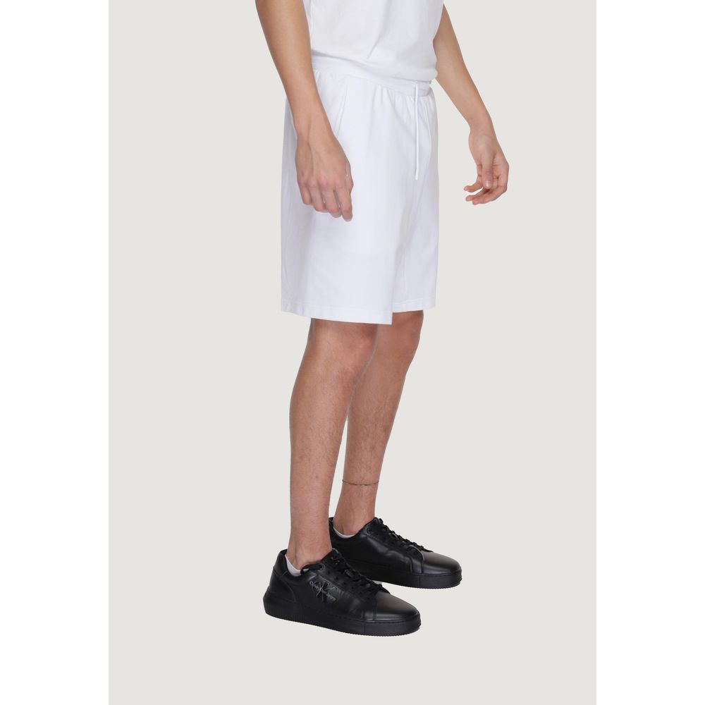 EA7 Emporio Armani White Cotton Short