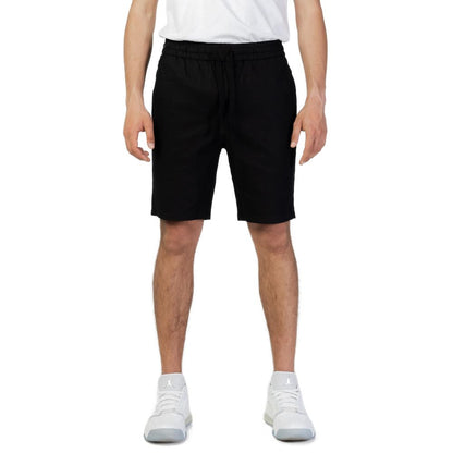 Only & Sons Black Cotton Short