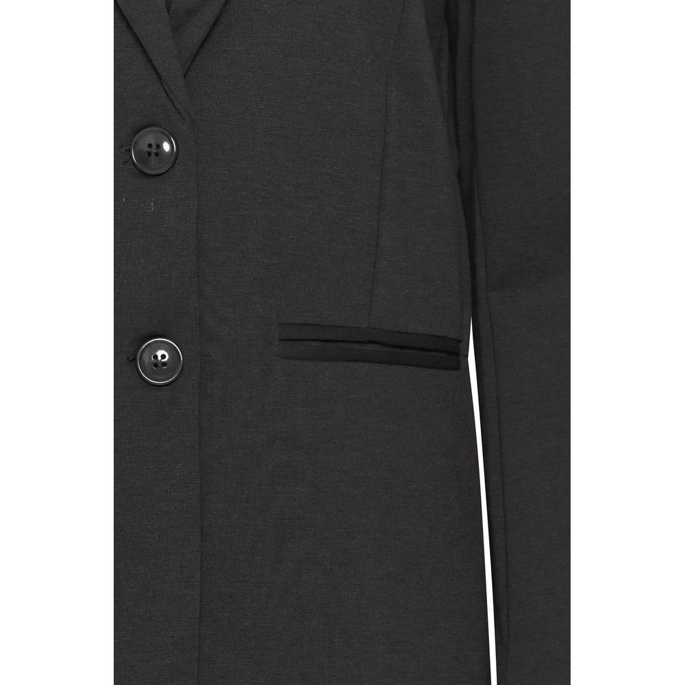 ICHI Black Recycled Polyester Suits & Blazer